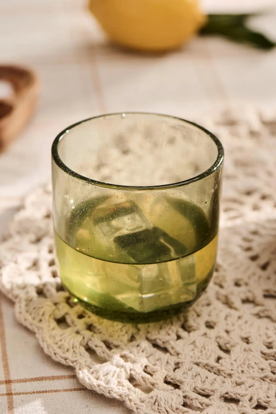 Dækkeserviet hulmønstret hæklet