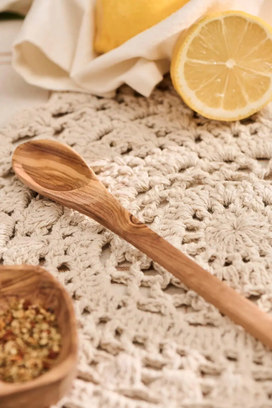 Dækkeserviet hulmønstret hæklet