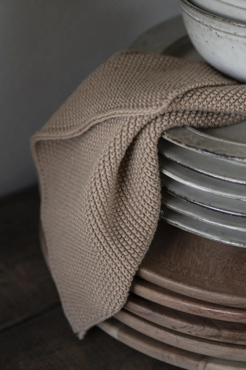 Karklud Mynte honning strikket