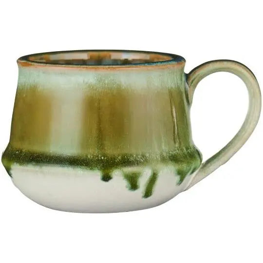 Krus m/hank Kalmar mosgrøn glasur