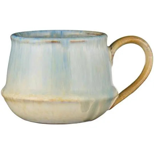 Krus m/hank Kalmar mustard m/blå striber