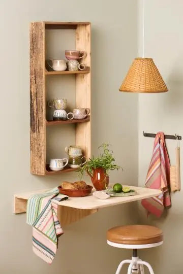 Krus m/hank Kalmar rosa og brunt farvespil