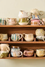 Krus m/hank Trosa lysebrun og sart rosa