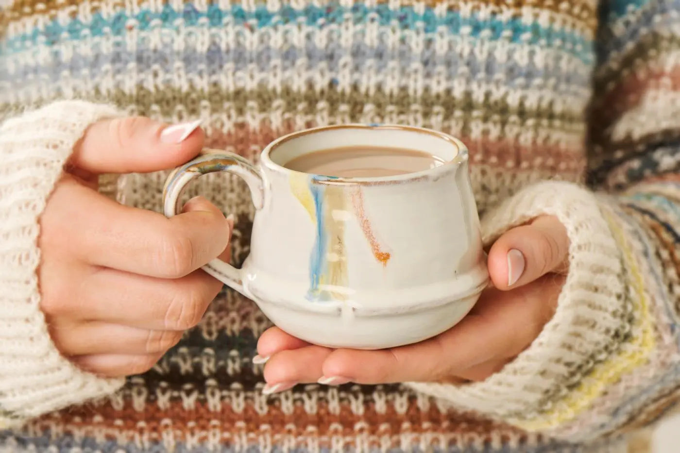 Krus m/hank Kalmar flerfarvede striber