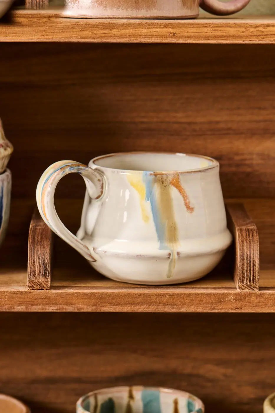 Krus m/hank Kalmar flerfarvede striber