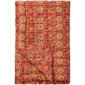 Quilt Bella rød m/jordtonet mønster