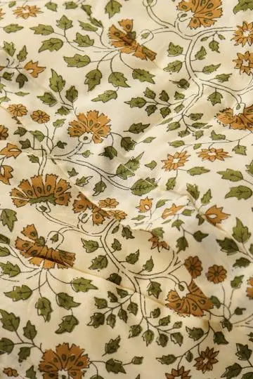 Quilt Celina mosgrønne blade