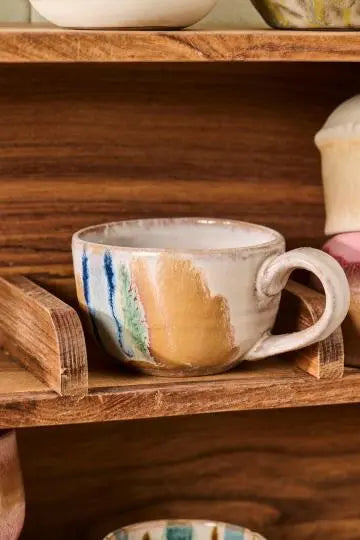 Krus m/hank Trosa blå struktur